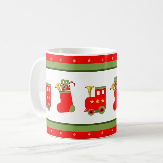 Weihnachts-Sammelzug Kaffeetasse (Vorderseite Links)