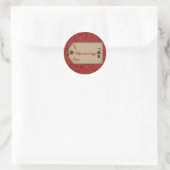 Weihnachts-Sammlung Geschenkname Tags Weihnachtsau Runder Aufkleber (Tasche)