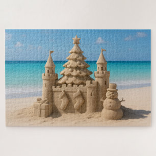 Weihnachts-Sandburgen-Puzzle Puzzle
