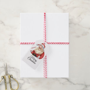 Weihnachts-Santa-Anhänger mit personalisierter Sch Geschenkanhänger
