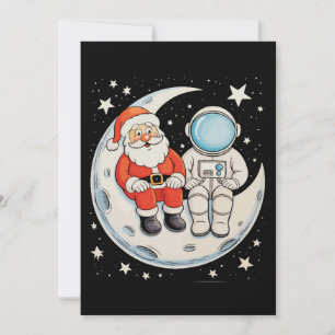 Weihnachts-Santa-Astronaut Mond Raum Weihnachten F
