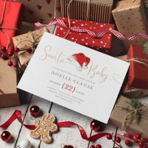 Weihnachts-Santa-Baby-Baby-Shower-Einladung