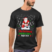 Weihnachts-Santa-Bowling-Mannschaft T-Shirt (Vorderseite)
