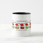 Weihnachts-Santa Buffalo-Glitzer Pudding Tasse (Zentrum)