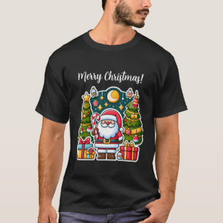Weihnachts-Santa-Claus-Familie-T-Shirt T-Shirt