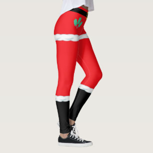 Weihnachts-Santa-Claus-Leggings Leggings