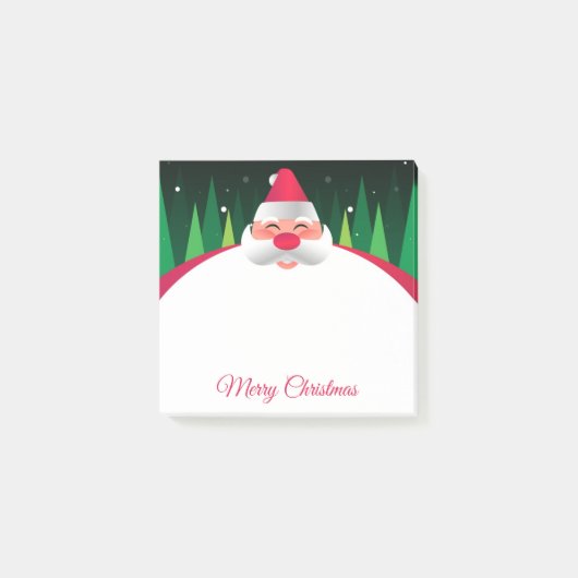 Weihnachts-Santa-Claus-Notizzettel Post-it Klebezettel (Vorderseite)
