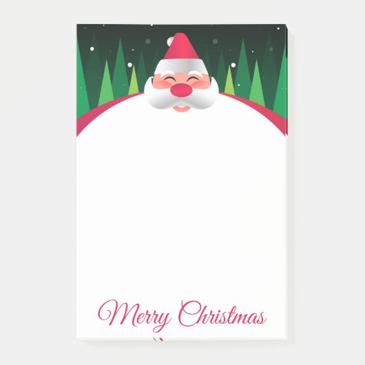 Weihnachts-Santa-Claus-Post-It-Notizen Post-it Klebezettel (Vorderseite)