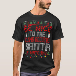 Weihnachts-Santa-Claus-Schadensregulierer-Geschenk T-Shirt
