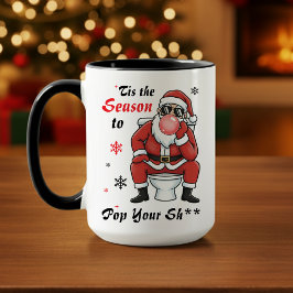 Weihnachts-Santa-Claus-Sonnenbrille Lustig Unartig Tasse