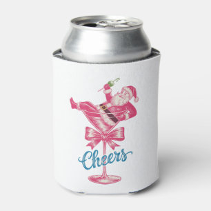 Weihnachts-Santa-Cocktail-Glas Prost Vintage Xmas Dosenkühler
