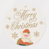 Weihnachts-Santa-Etiketten-Stickerbogen Etiketten (Design 2)