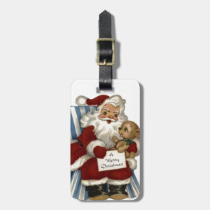 Weihnachts-Santa-Feiertag-Spielzeug-Frieden-Schick Gepäckanhänger