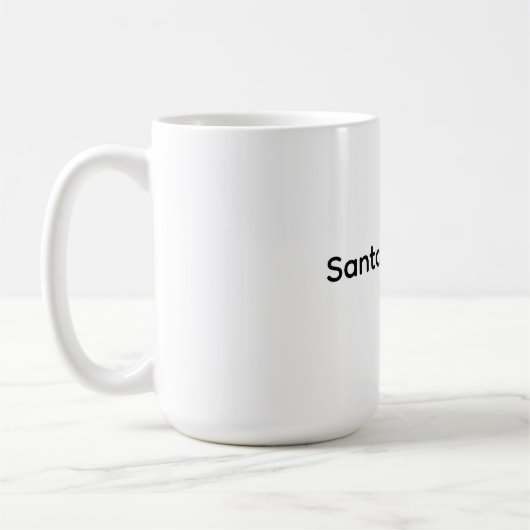 Weihnachts Santa Fitnessstudio Kaffeetasse (Links)