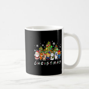 Weihnachts-Santa-Freunde Rudolph Schneemann Famili Kaffeetasse