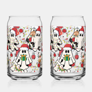 Weihnachts-Santa-Geist-Glasbecher Dosenglas