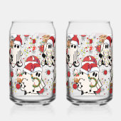Weihnachts-Santa-Geist-Glasbecher Dosenglas (Links)