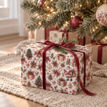 Weihnachts-Santa & Geschenke Feiertags-Verpackungs