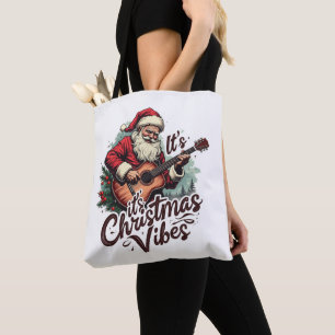 Weihnachts-Santa-Gitarrespieler - Rockin Around th Tasche