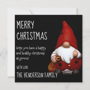 Weihnachts-Santa-Gnom   Weihnachtskarte Feiertagskarte