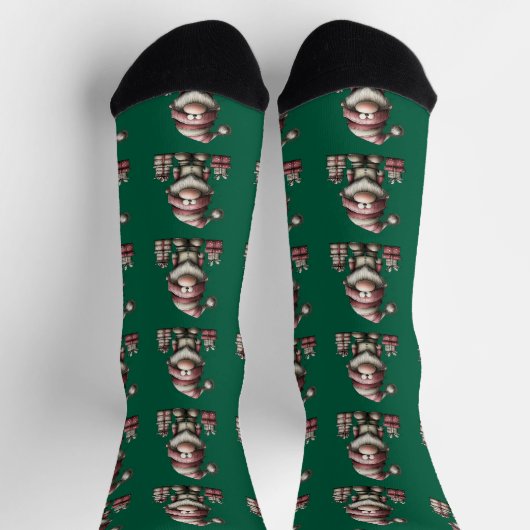 Weihnachts-Santa-Hilfe Socken (Oben)
