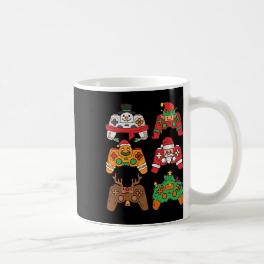 Weihnachts-Santa-Hirsch-Gaming-Controller Jungen K Kaffeetasse (Rechts)