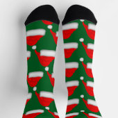 Weihnachts-Santa-Hut-Design-Socken Socken (Oben)