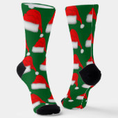 Weihnachts-Santa-Hut-Design-Socken Socken (Gewinkelt)