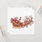 WEIHNACHTS-SANTA KARTE (Vorderseite/Rückseite Beispiel)