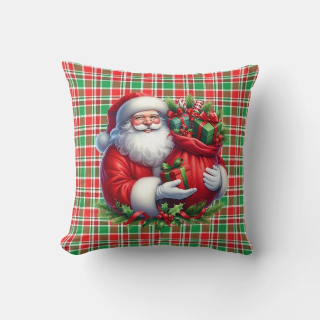 Weihnachts-Santa Kissen (Vorderseite)