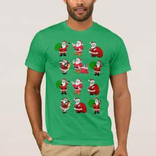 Weihnachts-Santa-Kollektion lustiges Hemd T-Shirt