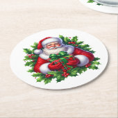 Weihnachts-Santa-Papier-Set für Untersetzer (Angewinkelt)