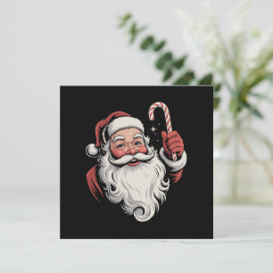 Weihnachts-Santa Retro-Geschenk Vintage Einladung