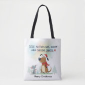 Weihnachts-Santa-Tier Hund Tasche (Vorderseite)
