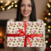Weihnachts-Santa und Kekse Geschenkpapier