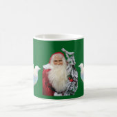 Weihnachts-Santa und Tauben Kaffeetasse (Mittel)