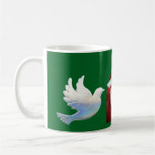 Weihnachts-Santa und Tauben Kaffeetasse (Links)