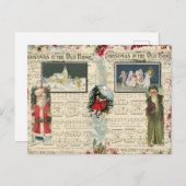 Weihnachts-Santas, Kinder, Anmerkungen Postkarte (Vorne/Hinten)