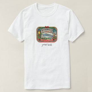 Weihnachts-Sardinen-Dose Vintage Retro Nordpol T-Shirt