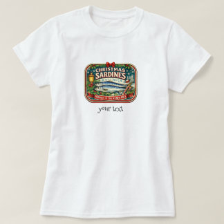 Weihnachts-Sardinen-Dose Vintage Retro Nordpol T-Shirt
