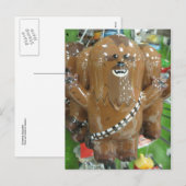 Weihnachts-Sasquatch Feiertagspostkarte (Vorne/Hinten)