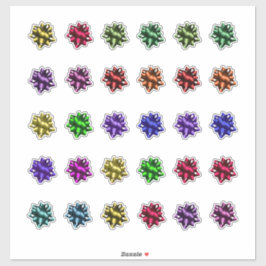 Weihnachts-Satin-Bows Viel von dreißig Stück Niedl Aufkleber