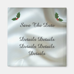 Weihnachts-Satin und das Heilige Brautmagazin Magnet