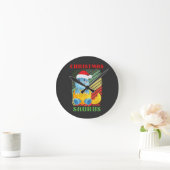 WEIHNACHTS SAURIER RUNDE WANDUHR (Zuhause)