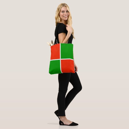 Weihnachts-Schachbretter Tasche (Am Model)