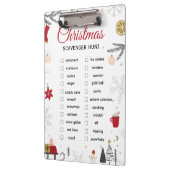 Weihnachts-Schatzsuche-Checkliste-Kunst Klemmbrett (Links)