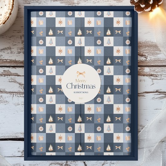 Weihnachts-Scheckmuster Seidenpapier