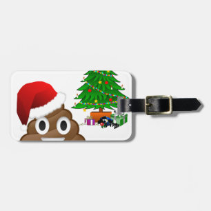 weihnachts scheiß emoji gepäckanhänger