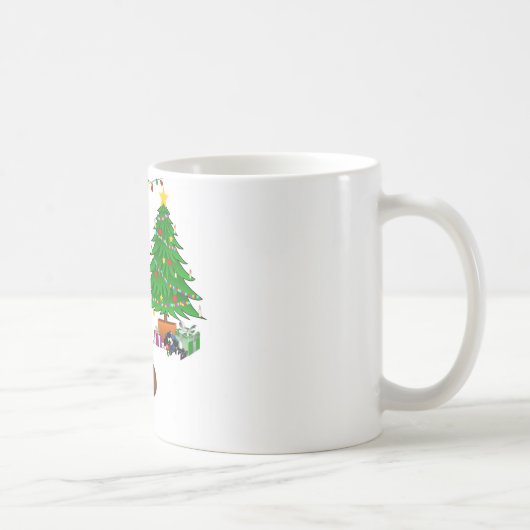Weihnachts-Scheiß-Emoji Kaffeetasse (Rechts)