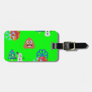 Weihnachts-Scheiße-Emoji Gepäckanhänger